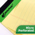 KAISA Legal Pads, 8.5"x11.75" Wide Ruled Writing Pads, 50 Sheets, Recycled Paper, Canary (Pack of 12)