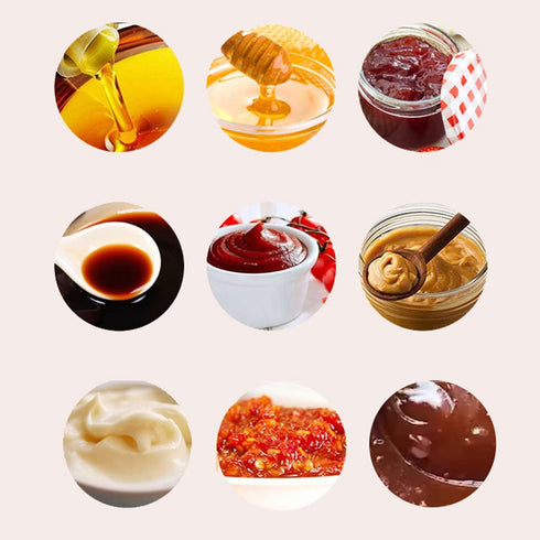 hejhncii 5-Hole Squeeze Bottle Dispenser for Sauces - Perfect for Ketchup and More