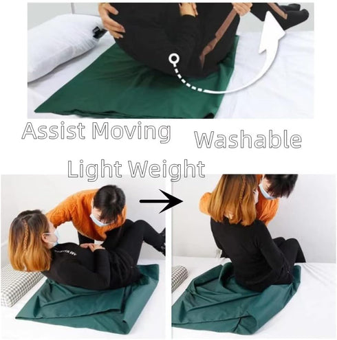 heeguosons Elderly Patient Assist Moving Slide Sheet, Nylon Fabric Reusable and Washable Home Care Transfers Tubular