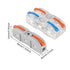 AITRIP 30pcs 1 Conductor Compact Wire Connectors, DIY Inline Electrical Connectors, Quick Connect Wire Terminals