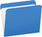 Pendaflex Color File Folders, Letter Size, Blue, Straight Cut, 100/BX (R152 BLU)