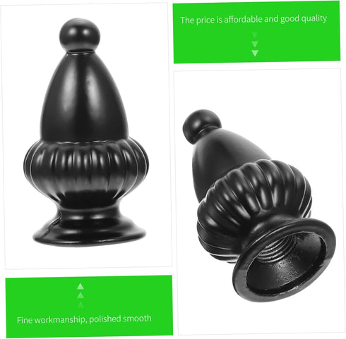 HOMSFOU 2pcs Lamp Finials Simple Decorative Knobs for Table and Floor Lamps Easy to Install Light Accessories Fits