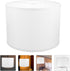 Bulb, (13 inch) Angoily Cloth Lampshade, Drum Lamp Shades, Barrel, Clip on Fabric, Small for Table and Floor Light