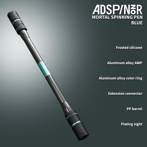Mr. Nope Weighted Mortal Spinning Pen Mod Advanced Trick Spin Pen for Precision & Practice Heavier, Balanced, Anti-Slip