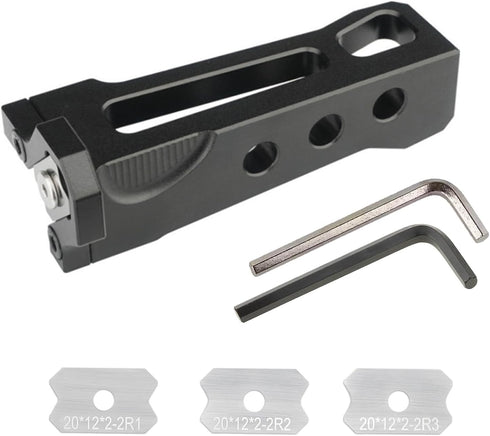 Edge Banding Trimmer - Manual Planer Tool for Woodworking, Quick Edge Chamfer Burr Scraper (R1+R2+R3)