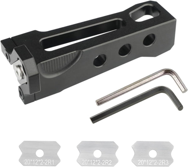 Edge Banding Trimmer - Manual Planer Tool for Woodworking, Quick Edge Chamfer Burr Scraper (R1+R2+R3)