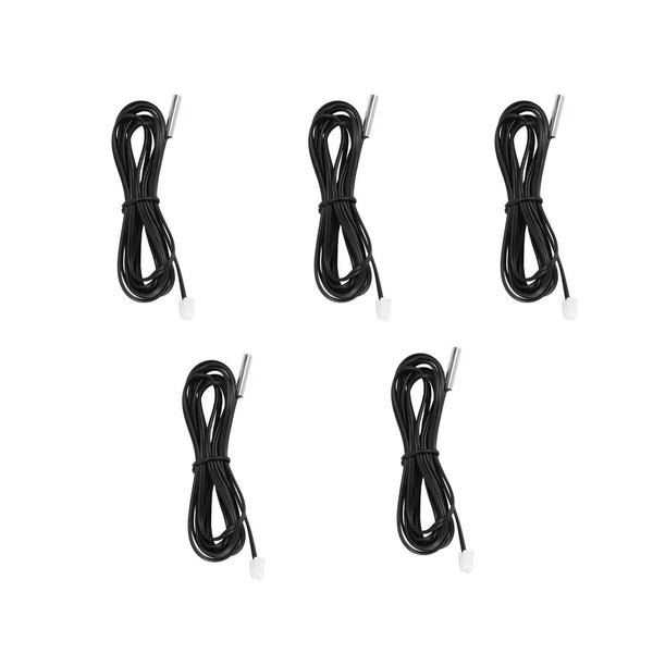 Lmuwecno 10K NTC Thermistor B3435 Temperature Sensor Probe, Waterproof Temp Sensor with Stainless