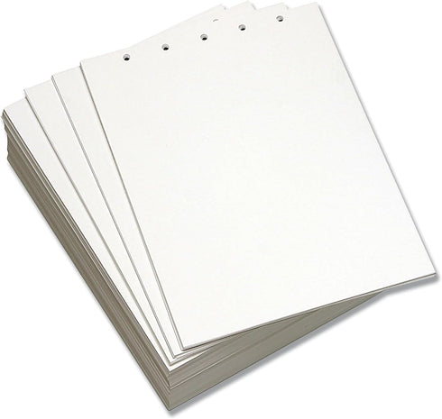 Lettermark Custom Cut-Sheet Copy Paper, 92 Bright, 5-Hole (5/16") Top Punched, 20 lb Bond Weight, 8.5 x 11, White