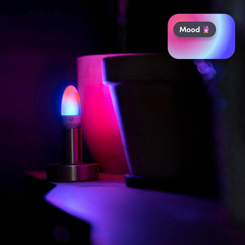 E12 Bulb, Dimmable, LIFX Candle Color Wi-Fi Smart LED Light PolychromeColor, Multi-Zone No Hub Req, App & Voice