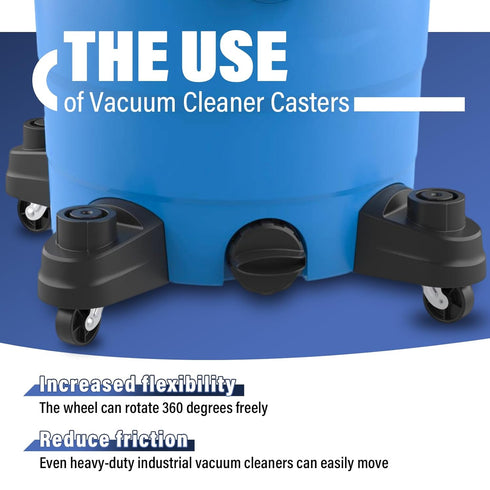 12293 Vacuum Caster Replacement for Ridgid Wet/Dry Vac, 2" Vacuum Wheel