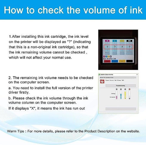 LCL Compatible Ink Cartridge Pigment Replacement for Brother LC30373PKS for MFC-J5845DW (CMY 3-Pack)
