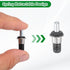 60Pcs 0.98"x0.43" uxcell Shutter Repair Pins, Metal Spring-Loaded Replacement Pins Plantation Shutter Fasteners