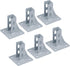 6 PCS 2020 Aluminum Extrusion Floor Mount Base Anchor Plate for 20 x 20 T Slot Aluminum Profiles