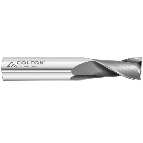 Colton Cutting Tools 61137, Carbide End Mill 2 Flute Square End, 1/4" Diameter x 3/4" LOC x 2 1/2" OAL