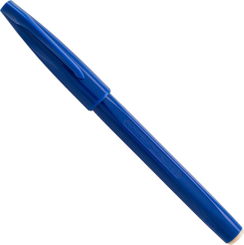 Pentel Sign Felt Tip Pens - Fiber-tipped, Box of 12 Felt Pens, 6 Blue and 6 Black Ink