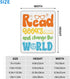 Cbvegt 10 12 Read Books & Change The World Inspirational Water Resistant Mouse Pad with Stitched Edge Computer Mouse