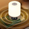 Night Light with Clock, 3 Color 2000mAh Dimmable Rechargeable LED Touch Lamp,