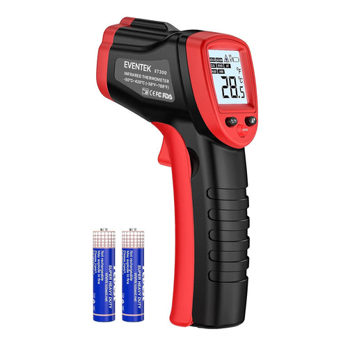 Eventek Infrared Thermometer Gun -58°F~788°F for Cooking, Pizza Oven, Grill, with Adjustable Emissivity