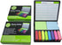 Cute Paper Boxed Self Sticky Notes Set, 2000 Pages Colorful Tape Flags, Arrow Flags, Memo Pads, 12 Colors with Holder