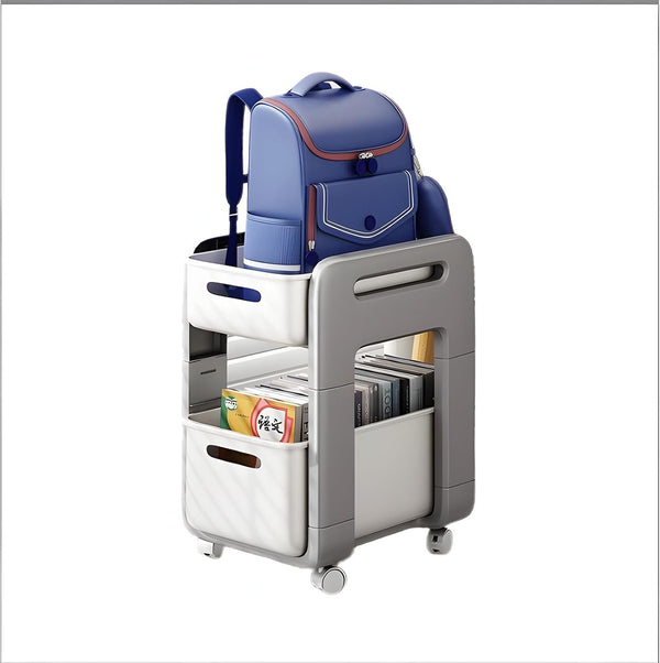 Generic Household Swivel Caster Cart for Storage of Bags, Books, and Miscellaneous Items