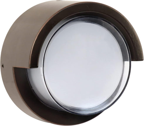 Feit Electric Outdoor LED Wall Sconce, Round Wall Mount Light Fixture, Dusk-to-Dawn,