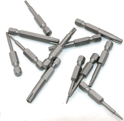 Yakamoz 12pcs 1/4 Inch Hex Shank T5-T40 Torx Head Screw Driver Bit Set, Security Tamper Proof Tools