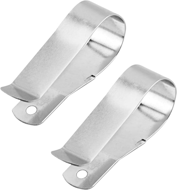 Replacement Visor Clip for Genie Remote Transmitter 37768A, Stainless Steel, 2 Pack