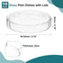 PATIKIL 120mm High Borosilicate Glass Petri Dishes with Lids, 10 Pack for Lab Science Experiment, Clear