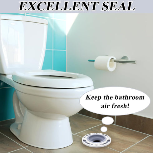 Universal Toilet Flange Repair Kit, Fits 4 Inch, 5 Inch or Special 3 Inch Drain Pipe, Perfect Seal No More Leaks