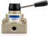 Baomain Rotary lever hand valve HV-02 PT1/4 Air Flow Control 3 Position 4 Way