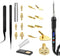 21PCS 3D Printing Accessories Smoothing Tool Kit, Modify Finishing Tool Soldering Welding Iron Kit, Heat Insert Brass