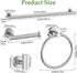 5-Piece Set Set 23.6 Towel Bar Brushed Nickel Bathroom Hardware Include Towel Bar Towel Ring Paper Towel Holder Coat
