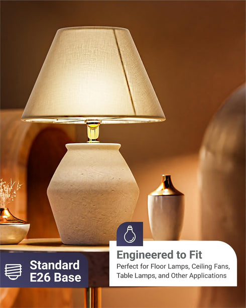 Sunco Lighting - 10 Pack 3W=40W A19 LED Light Bulbs, CRI91, 2700K White, 250 Lumens, E26 Base, Indoor/Outdoor