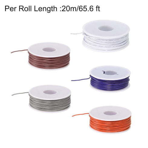 MECCANIXITY 24AWG Wire, 100m (328ft) PVC 1007 Stranded Hookup Wire Tinned Copper for DIY Wiring