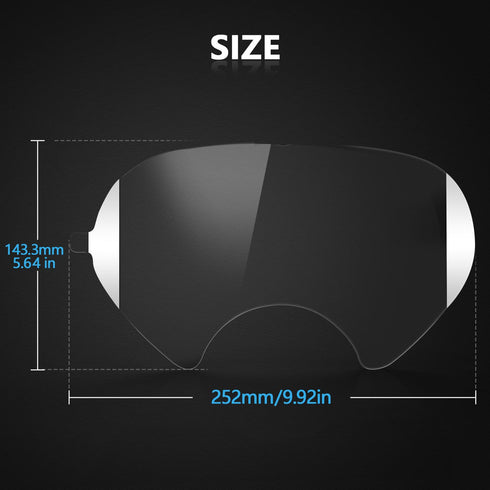 30 Pack 6885, 6000, 6700, 6800, 6900 QZQ Peel Off Lens Cover Compatible for Series, Faceshield Cover