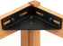 4 Brackets,7" 7", 264 lbs/Each 1/8" heneng Pcs Corner Brace x Triangle Shelf Bracket,Max Load Thick