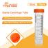 50ml Centrifuge Tubes Self-Standing Sterile Plastic Graduated Test Tube with Screw Cap, DNase/RNase Free, Pack of 25