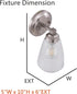 Aspen Creative 62732-09-1, 5" One-Light Metal Bathroom Vanity Wall Light Fixture, Wide, Transitional Design in Satin
