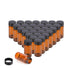 20 PCS Amber Small Liquid Sample Glass Vials with Screw Caps, 20 ML (5 dram), Leak-Proof, 24-414 Black