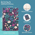 Eccolo Medium Lined Journal Notebook, Flexible Cover, A5 Writing Journal, 256 Ruled Ivory Pages, 3 Ribbon Bookmarks, Lay Flat, Notebook for Work or School, Tropical Floral (5.75-x-8.25 inches) by WORLD TRAVELER