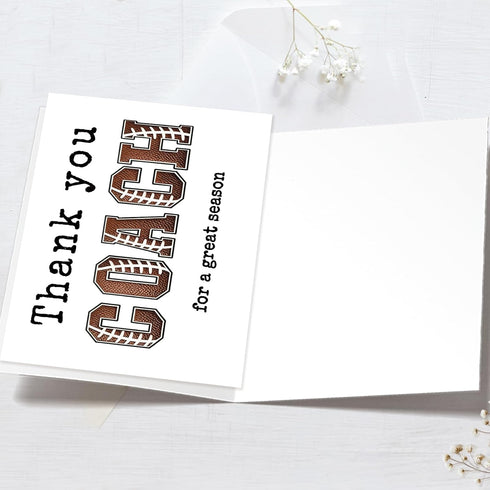 Mcduldul Thank You Coach Card | Football Rugby Coaches Appreciation Gifts Cards for Men Women