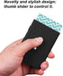 SENHAI 2 Pcs Business Card Holders, Professional Slide Out Business Card Case and Stainless Steel ID Wallet - Black