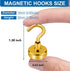 LOVIMAG Cruise Essentials, 28lbs Cruise Door Magnets, Yellow Magnetic Hooks for Cruise Cabins, 12 Pack
