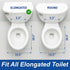 WSSROGY Elongated Toilet Seat with Toddler Seat Built In, Slow Close, Fits both Adult and Child, Potty Training Seat
