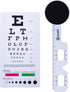 Eye Exam Kit for Visual Acuity, Snellen Eye Chart with Eye Occluder and Pupil Ruler for Near Vision Testing