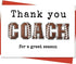 Mcduldul Thank You Coach Card | Football Rugby Coaches Appreciation Gifts Cards for