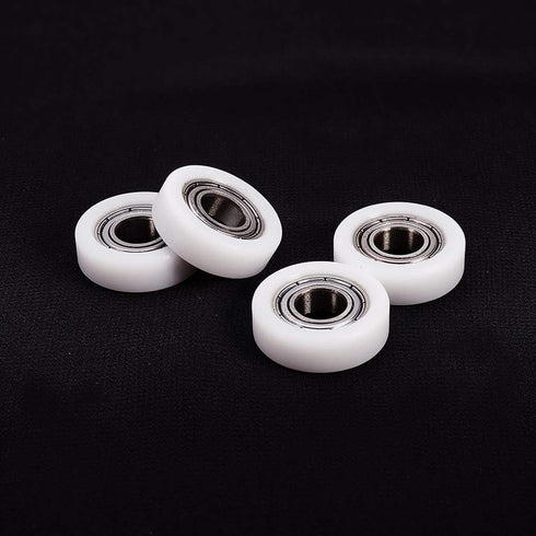 MroMax Roller Idler Bearing Pulley-8 x 22 x 7mm, Sliding Conveyor Nylon Wheel with 688ZZ Bearing, 4Pcs