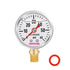 0-60psi Glycerin Filled Fuel Pressure Gauge, 1-1/2" Dial Size, 304 Stainless Steel Case for Measuring Fuel Pressure