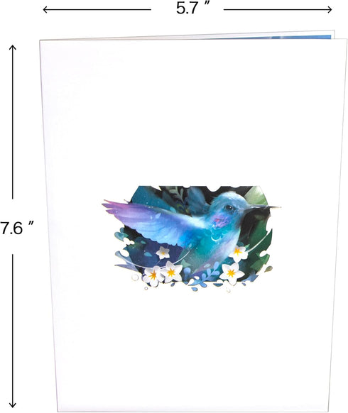Ribbli Hummingbird Pop Up Birthday Cards for Women, Mothers Day Gifts for Mom Wife Sister Daughter Grandma, with