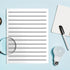 Resholder Set 10 20 8.5 11 2 Writing Guide Kit Letter Include Writing Guides Sheet of Low-Vision Paper x and Pcs Thick
